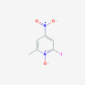 molecular formula C6H5IN2O3 B14617311 Pyridine, 2-iodo-6-methyl-4-nitro-, 1-oxide CAS No. 60324-02-9