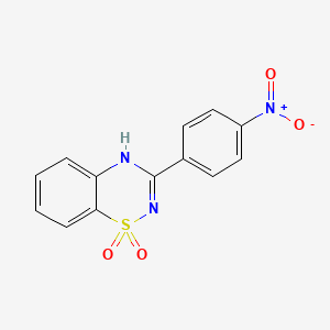 2H-1,2,4-Benzothiadiazine, 3-(4-nitrophenyl)-, 1,1-dioxide