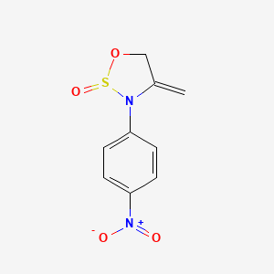 molecular formula C9H8N2O4S B14617320 4-Methylidene-3-(4-nitrophenyl)-1,2lambda~4~,3-oxathiazolidin-2-one CAS No. 60839-90-9