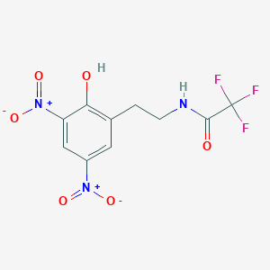 2,2,2-trifluoro-N-(2-hydroxy-3,5-dinitrophenethyl)acetamide