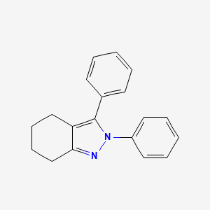 molecular formula C19H18N2 B14617377 2H-Indazole, 4,5,6,7-tetrahydro-2,3-diphenyl- CAS No. 58413-22-2