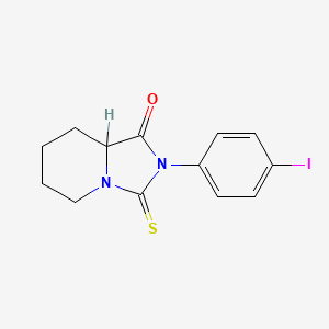 8-(4-Iodophenyl)-9-sulfanylidene-1,8-diazabicyclo(4.3.0)nonan-7-one