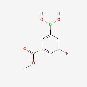 molecular formula C8H8BFO4 B1461742 3-氟-5-甲氧羰基苯硼酸 CAS No. 871329-62-3