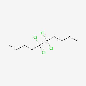 molecular formula C10H18Cl4 B1461744 5,5,6,6-四氯癸烷 CAS No. 91087-09-1