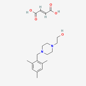 molecular formula C20H30N2O5 B14617440 4-((2,4,6-Trimethylphenyl)methyl)-1-piperazineethanol (Z)-2-butenedioate CAS No. 61014-79-7