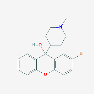 2-Bromo-9-(1-methylpiperidin-4-YL)-9H-xanthen-9-OL