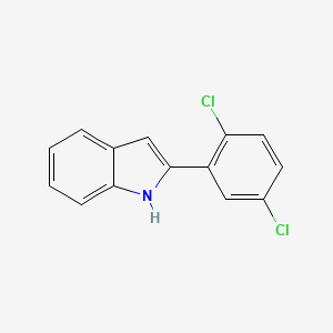 molecular formula C14H9Cl2N B1461746 2-(2,5-二氯苯基)-1H-吲哚 CAS No. 906775-63-1