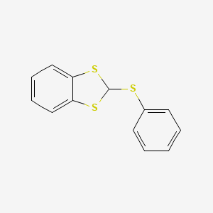 1,3-Benzodithiole, 2-(phenylthio)-