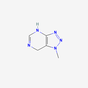 molecular formula C5H7N5 B14617515 1-Methyl-4,7-dihydrotriazolo[4,5-d]pyrimidine CAS No. 58950-30-4