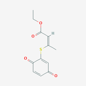 ethyl (Z)-3-(3,6-dioxocyclohexa-1,4-dien-1-yl)sulfanylbut-2-enoate