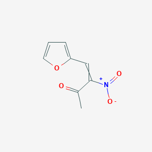 molecular formula C8H7NO4 B14617522 3-Buten-2-one, 4-(2-furanyl)-3-nitro- CAS No. 58371-75-8