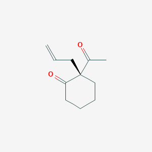 (2R)-2-Acetyl-2-(prop-2-en-1-yl)cyclohexan-1-one