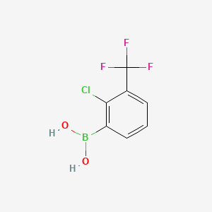 molecular formula C7H5BClF3O2 B1461753 2-Chloro-3-(trifluoromethyl)phenylboronic acid CAS No. 957061-11-9