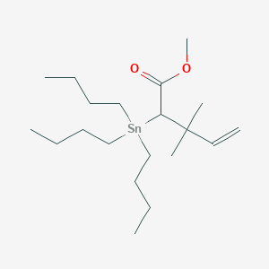 Methyl 3,3-dimethyl-2-(tributylstannyl)pent-4-enoate