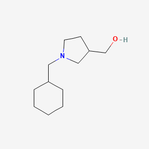 molecular formula C12H23NO B1461754 [1-(Cyclohexylmethyl)pyrrolidin-3-yl]methanol CAS No. 1206676-20-1