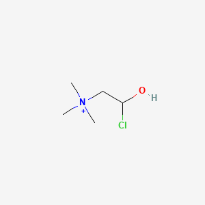 2-Chloro-2-hydroxy-N,N,N-trimethylethan-1-aminium