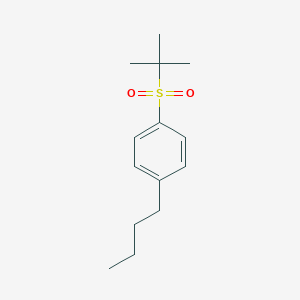 molecular formula C14H22O2S B14617566 Benzene, 1-butyl-4-[(1,1-dimethylethyl)sulfonyl]- CAS No. 60891-79-4