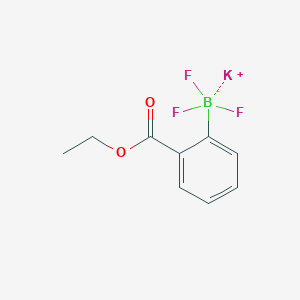 molecular formula C9H9BF3KO2 B1461757 三氟硼酸钾（2-乙氧羰基苯基） CAS No. 850623-73-3