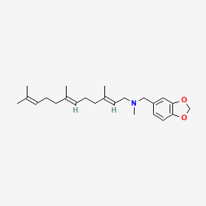 molecular formula C24H35NO2 B14617571 N-Farnesyl-N-methyl-3,4-methylenedioxybenzylamine CAS No. 57710-61-9