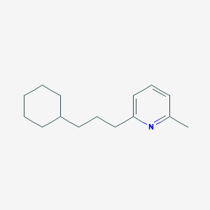 molecular formula C15H23N B14617574 2-(3-Cyclohexylpropyl)-6-methylpyridine CAS No. 60439-20-5