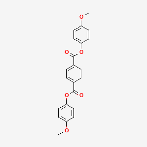 molecular formula C22H20O6 B14617592 Bis(4-methoxyphenyl) cyclohexa-1,3-diene-1,4-dicarboxylate CAS No. 57467-31-9