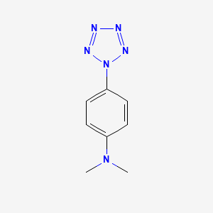 molecular formula C8H10N6 B14617637 4-Dimethylaminophenylpentazole CAS No. 58402-54-3