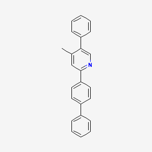 molecular formula C24H19N B14617653 2-([1,1'-Biphenyl]-4-yl)-4-methyl-5-phenylpyridine CAS No. 60750-02-9