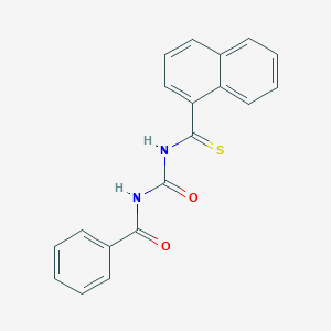 N-[(Naphthalene-1-carbothioyl)carbamoyl]benzamide