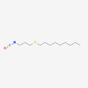 1-[(3-Isocyanatopropyl)sulfanyl]nonane