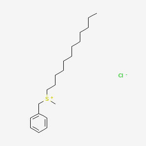molecular formula C20H35ClS B14617677 Benzyl(dodecyl)methylsulfanium chloride CAS No. 56912-64-2