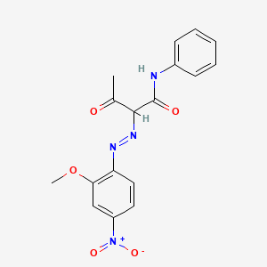 2-[(E)-(2-Methoxy-4-nitrophenyl)diazenyl]-3-oxo-N-phenylbutanamide