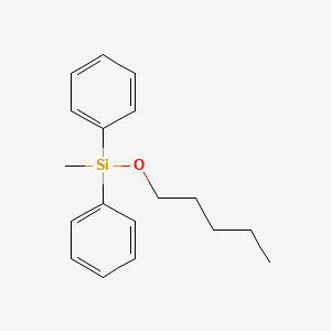 molecular formula C18H24OSi B14617722 1-Methyl(diphenyl)silyloxypentane CAS No. 58657-47-9