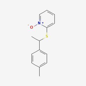 2-{[1-(4-Methylphenyl)ethyl]sulfanyl}-1-oxo-1lambda~5~-pyridine