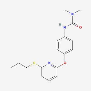 N,N-Dimethyl-N'-(4-{[6-(propylsulfanyl)pyridin-2-yl]oxy}phenyl)urea