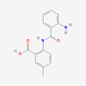 molecular formula C15H14N2O3 B14617804 Benzoic acid, 2-[(2-aminobenzoyl)amino]-5-methyl- CAS No. 60849-63-0