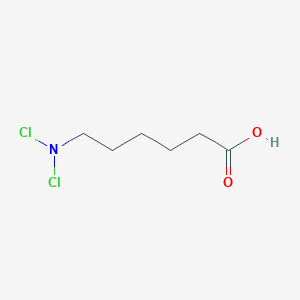 molecular formula C6H11Cl2NO2 B14617813 6-(Dichloroamino)hexanoic acid CAS No. 59384-08-6