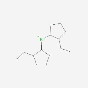 molecular formula C14H26B B14617819 Bis(2-ethylcyclopentyl)boranyl CAS No. 60134-86-3