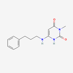 3-Methyl-6-[(3-phenylpropyl)amino]pyrimidine-2,4(1H,3H)-dione