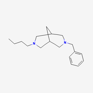 molecular formula C18H28N2 B14617831 3-Benzyl-7-butyl-3,7-diazabicyclo[3.3.1]nonane CAS No. 58324-97-3