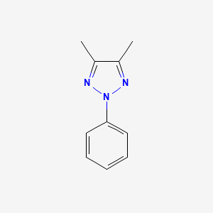 molecular formula C10H11N3 B14617836 4,5-Dimethyl-2-phenyltriazole CAS No. 58737-90-9