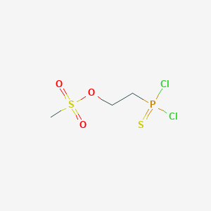 molecular formula C3H7Cl2O3PS2 B14617858 2-(Dichlorophosphorothioyl)ethyl methanesulfonate CAS No. 58564-43-5