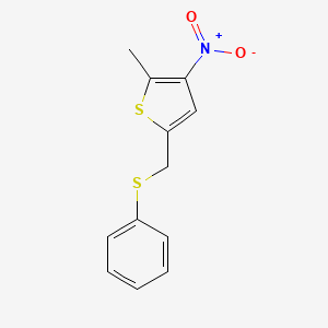 2-Methyl-3-nitro-5-[(phenylsulfanyl)methyl]thiophene