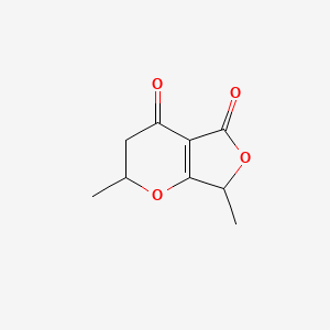 2H-Furo[3,4-b]pyran-4,5(3H,7H)-dione, 2,7-dimethyl-