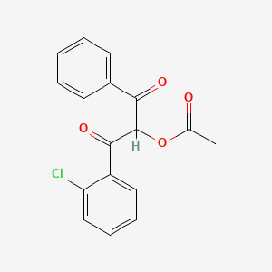 1-(2-Chlorophenyl)-1,3-dioxo-3-phenylpropan-2-yl acetate