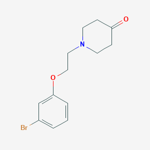 1-(2-(3-Bromophenoxy)ethyl)piperidin-4-one
