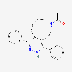 1-(1,4-Diphenyl-3,11a-dihydro-7H-pyridazino[4,5-d]azonin-7-yl)ethan-1-one