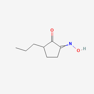 molecular formula C8H13NO2 B14617999 2-(Hydroxyimino)-5-propylcyclopentan-1-one CAS No. 57964-64-4