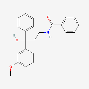 N-[3-Hydroxy-3-(3-methoxyphenyl)-3-phenylpropyl]benzamide