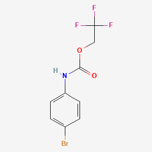 molecular formula C9H7BrF3NO2 B1461802 2,2,2-trifluoroethyl N-(4-bromophenyl)carbamate CAS No. 1087788-87-1