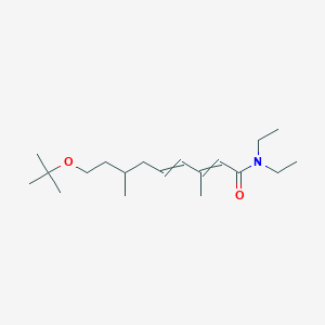 molecular formula C19H35NO2 B14618028 9-tert-Butoxy-N,N-diethyl-3,7-dimethylnona-2,4-dienamide CAS No. 59119-73-2